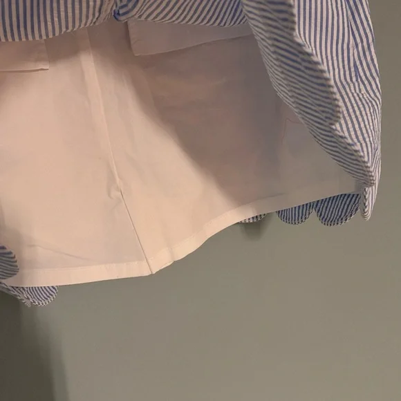 Lilly Pulitzer NWT Colette Skort Bennet Blue Yarn Dyed Seersucker. NWT Size XL - Picture 4 of 8